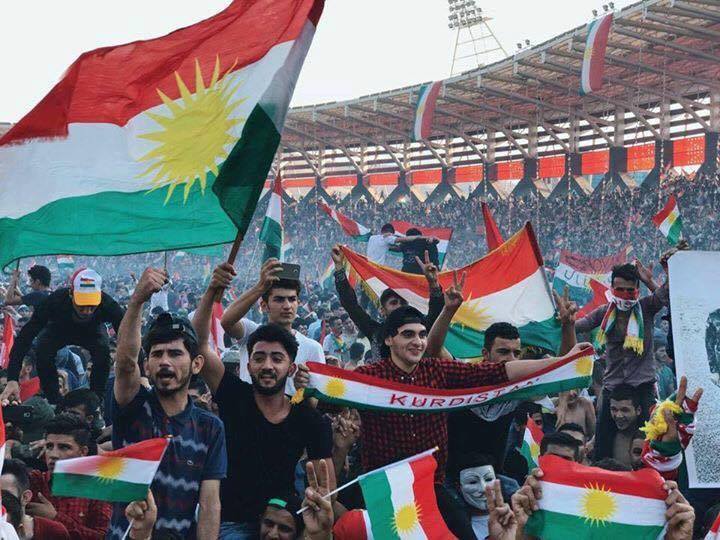 The President of the Kurdistan Region Masoud Barzani addressed thousands of people at the Zakho Stadium, Zakho, Kurdistan Region, Sep. 14, 2017. (Photo: Social Media)